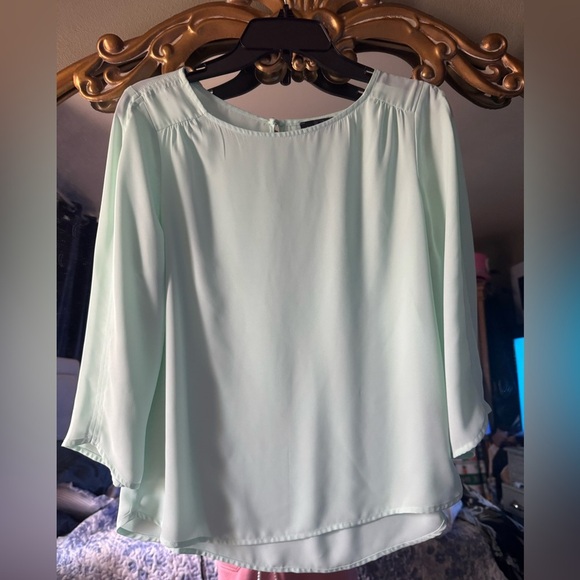 The Limited Tops - The Limited Light Green Blouse